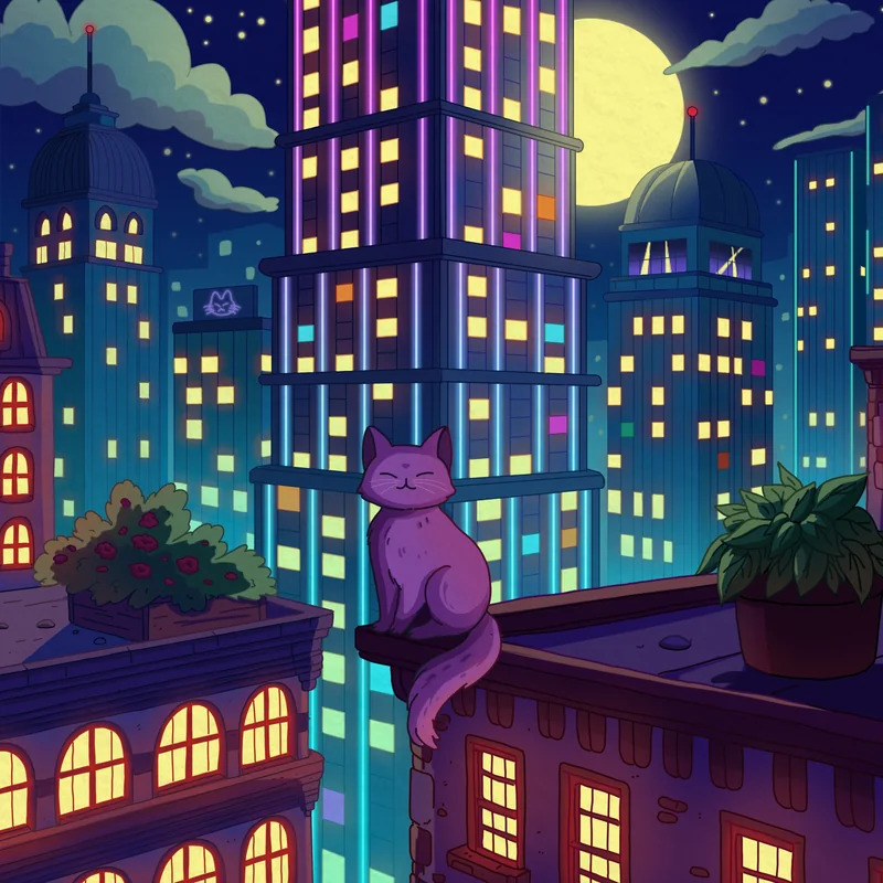 City Nights 2 cover art by Purrple Cat