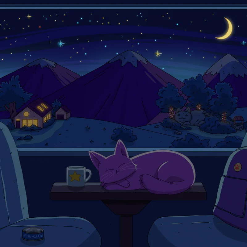 Night Train cover art by Purrple Cat